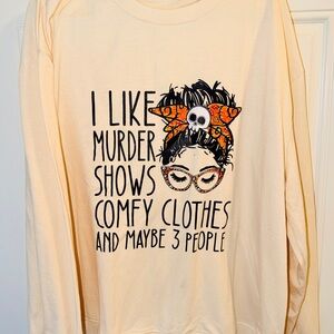 Cream Graphic Sweatshirt